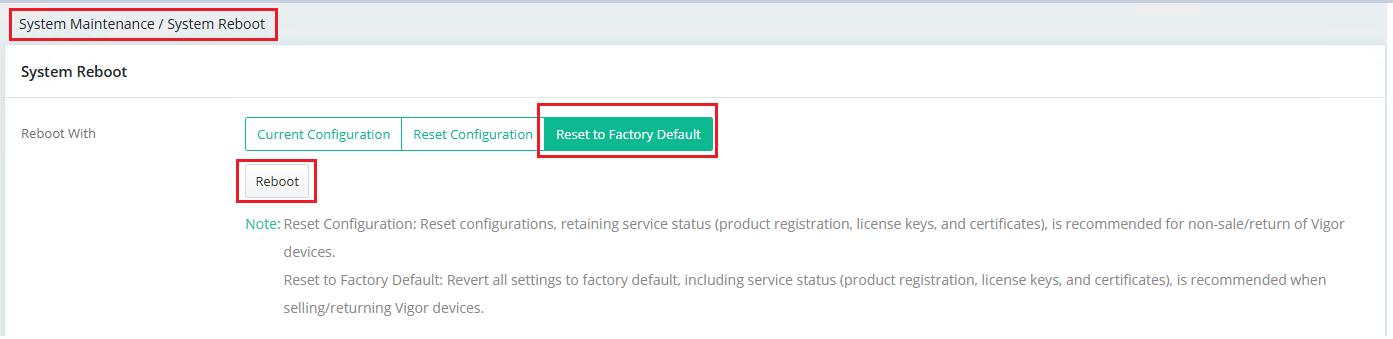 Draytek Router Reboot Como fazer um Reset completo ao router? – DrayTek