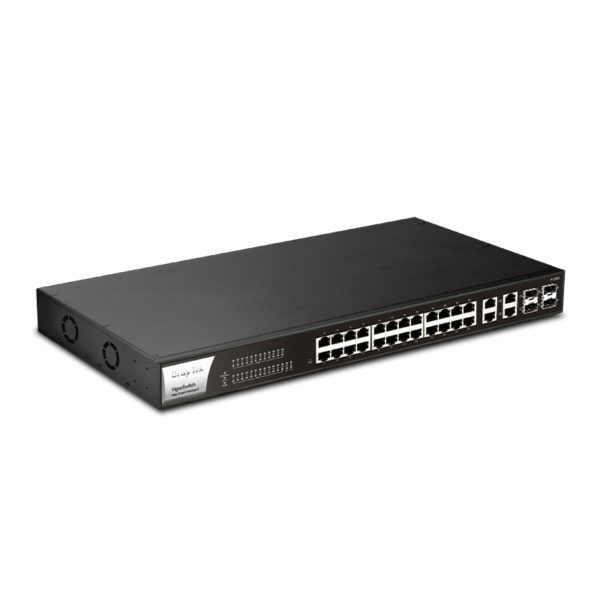 VigorSwitch P1282 (24x Gigabit + 4x SFP/Ethernet) - Web Smart - Image 2