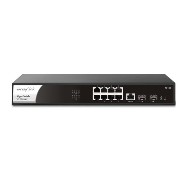 VigorSwitch P2100 (8x Gigabit + 2x SFP) - L2/L2+ - Image 2