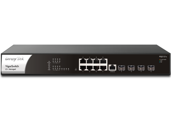 VigorSwitch PQ2121x (8x 2.5GbE + 4x SFP+) - L2/L2+ - Image 2
