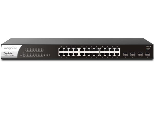 VigorSwitch P1281x (24x Gigabit + 4x SFP+) - Web Smart - Image 3