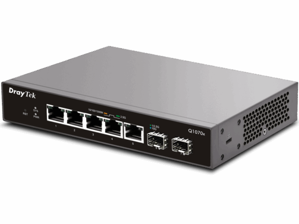 VigorSwitch Q1070x (5x 2.5GbE + 2x SFP+) - Smart Lite